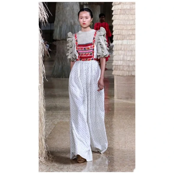 Ulla Johnson
Women's White Razi Embroidered Printed Linen Cotton-blend Jumpsuit - Picture 3 of 16